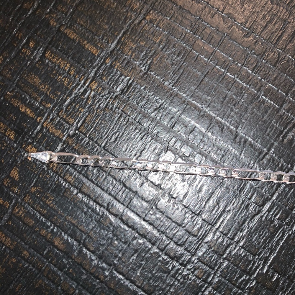10K white gold chain necklace